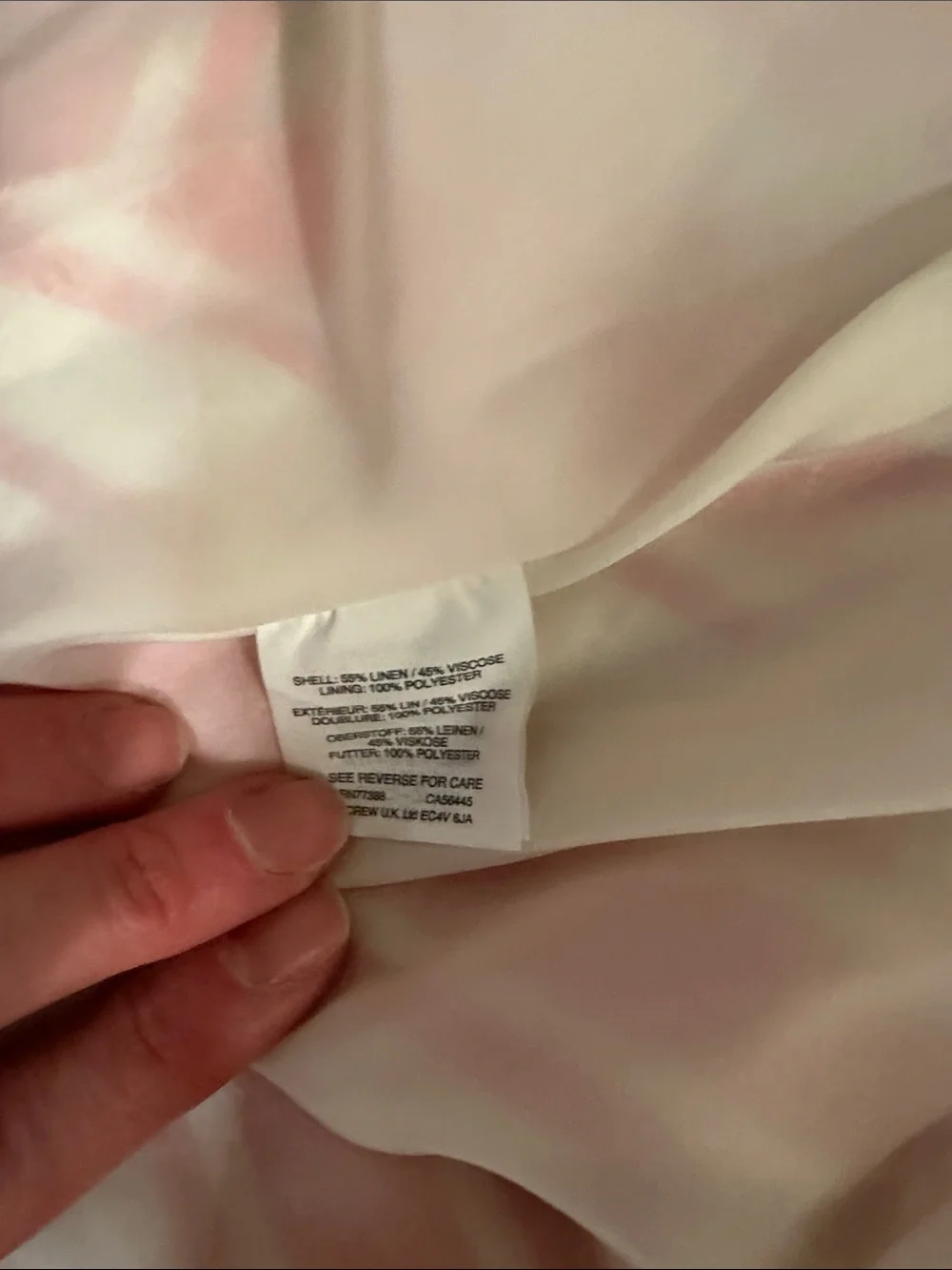 J. Crew Pink & White Striped Sleeveless Tie-Waist Dress
